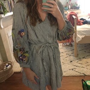 Anthropologie embroidered dress